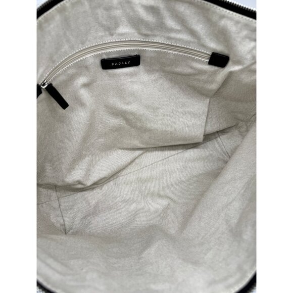 RADLEY London Lynton pebbled leather women's large zip top tote bag - BLACK - Picture 12 of 15